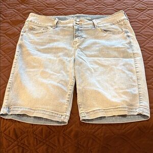 Torrid Blue Jegging Bermuda Shorts